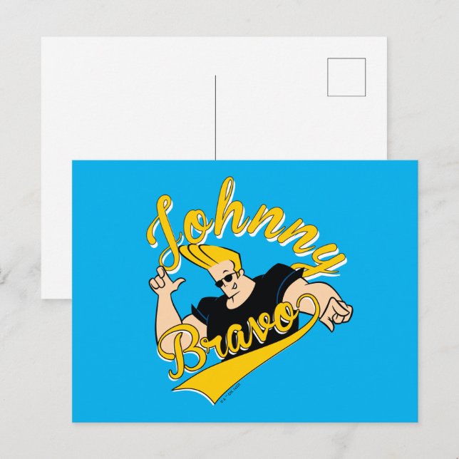 Cartão Postal Johnny Bravo - Gráfico Athletic (Frente/Verso)