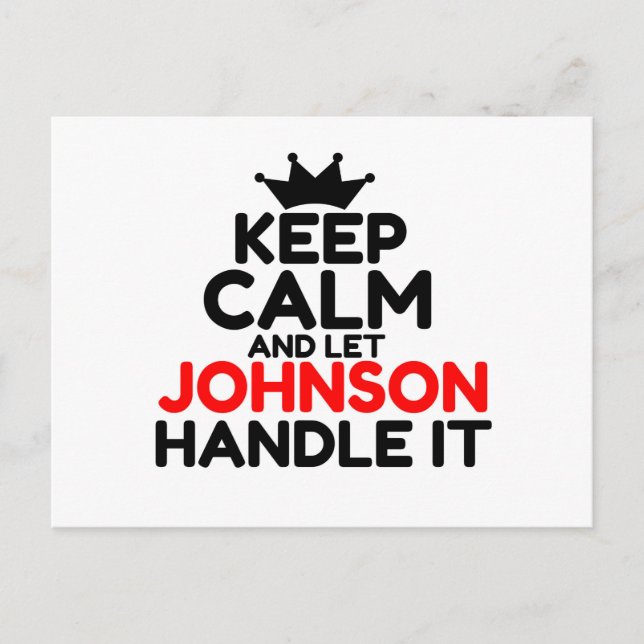 CARTÃO POSTAL JOHNSON (Frente)