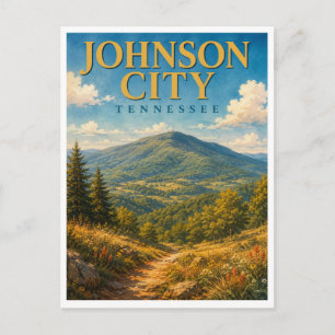 Cartão Postal Johnson City Tennessee Buffalo Mountain GeoSaga