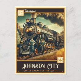 Cartão Postal Johnson City, Tennessee | Vintage