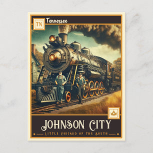 Cartão Postal Johnson City, Tennessee Vintage