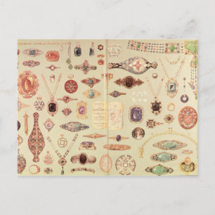 Cartão Postal Joias do "Catálogo da Tiffany", 1890