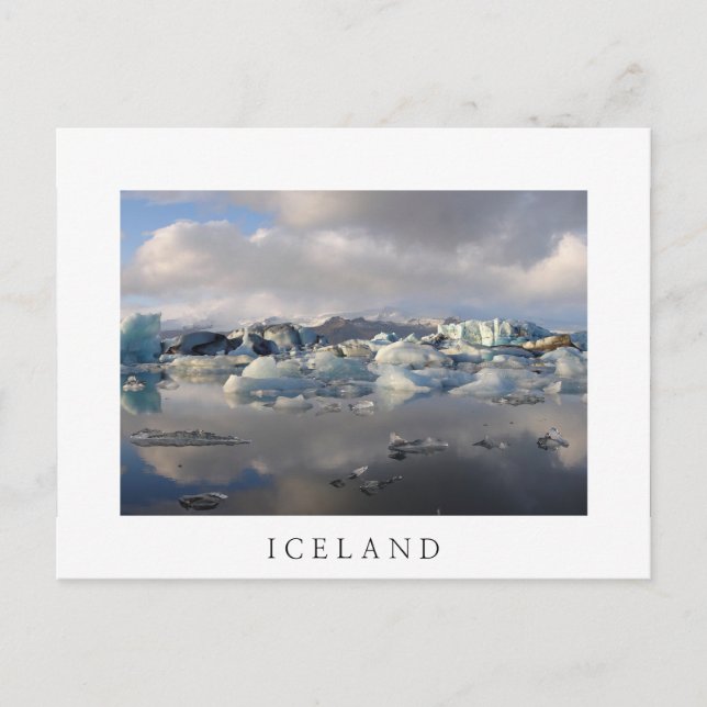 Cartão Postal Jokulsarlon glacier lake, Islândia — cartão-postal (Frente)