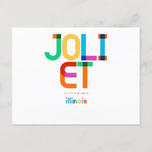 Cartão Postal Joliet Illinois Meio século, Pop Art,