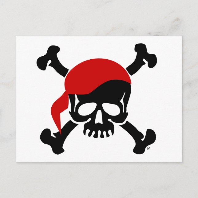 Cartão Postal Jolly Roger Postcard (Frente)