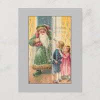 Jolly Victorian Padre Natal com Crianças