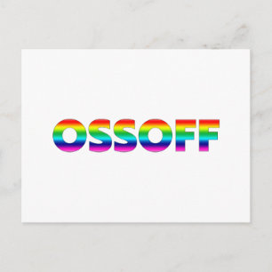 Cartão Postal Jon Ossoff Georgia Senado segundo turno orgulho lg