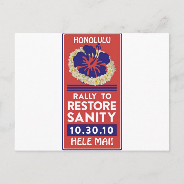 Cartão Postal Jon Stewart Lei (Frente)