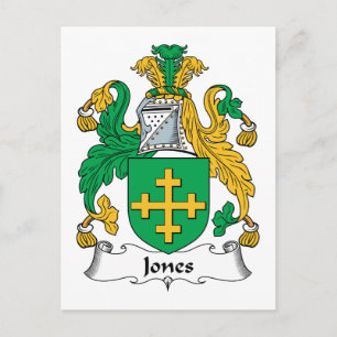 Cartão Postal Jones Family Crest