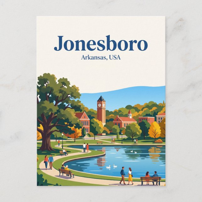 Cartão Postal Jonesboro EUA (Frente)