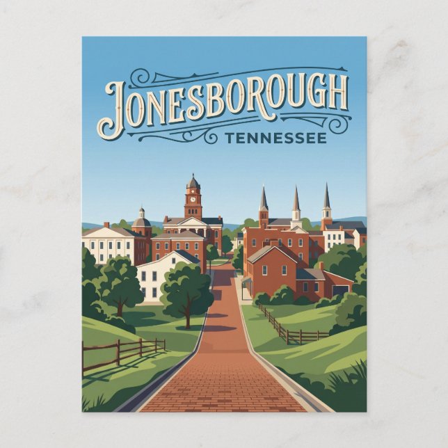 Cartão Postal Jonesborough EUA (Frente)