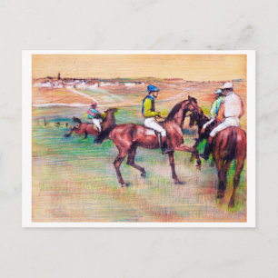 Cartão Postal Jóquei e Cavalo de Corrida, Edgar Degas