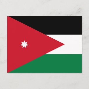 Cartão Postal Jordan Flag