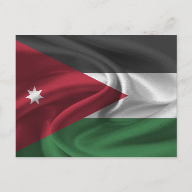 Cartão Postal Jordan Flag (Frente)
