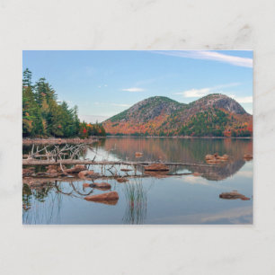 Cartão Postal Jordan Pond do Parque Nacional de Acadia