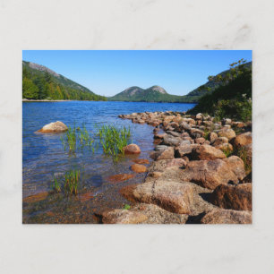 Cartão Postal Jordan Pond II no Parque Nacional Acadia