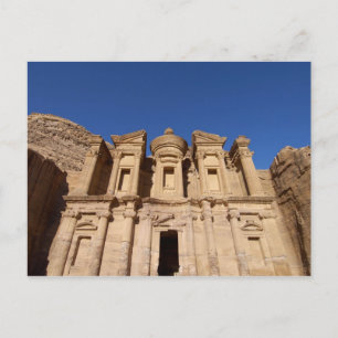 Cartão Postal Jordânia, Petra, O Mosteiro, Al Deir.