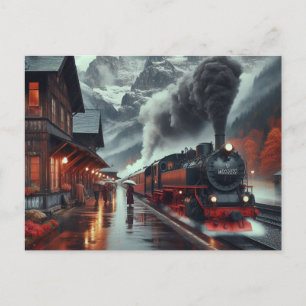 Cartão Postal Jornada de Comboios de Montanha do Outono