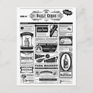 Cartão Postal jornal assustador