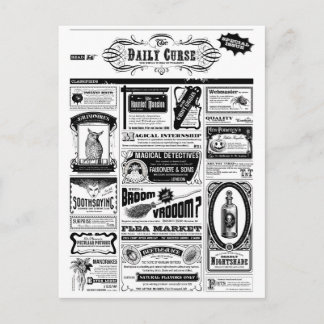 Cartão Postal jornal assustador