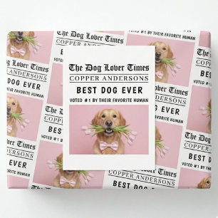 Cartão Postal Jornal Personalizado de Cachorro “Melhor Cachorro