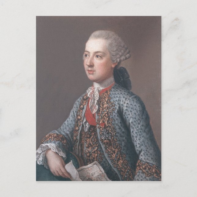 Cartão Postal José II Imperador Romano-Germânico e Rei de (Frente)