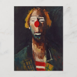 Cartão Postal Joseph Kutter Clown Retrato