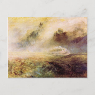 Cartão Postal Joseph Mallord Turner - Mar agitado com destroços
