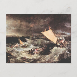 Cartão Postal Joseph Mallord Turner - Naufrágio