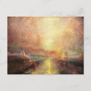 Cartão Postal Joseph Mallord Turner - Yacht se aproximando das c