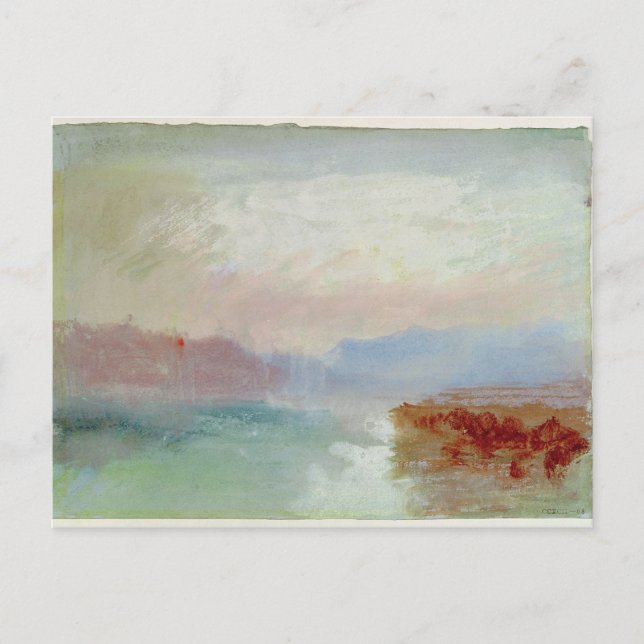Cartão Postal Joseph Mallord William Turner | Cena do rio, 1834 (Frente)