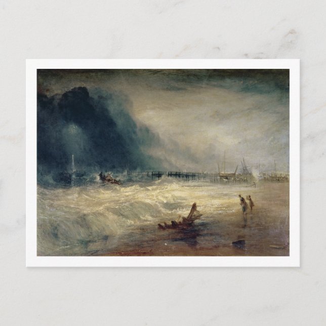 Cartão Postal Joseph Mallord William Turner | Embarcação salva-v (Frente)