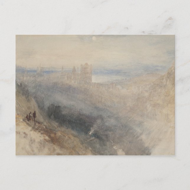 Cartão Postal Joseph Mallord William Turner - Lua sobre Lausanne (Frente)