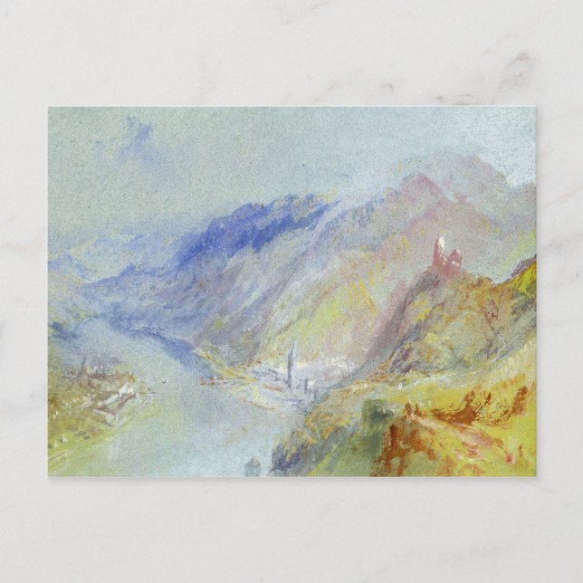 Cartão Postal Joseph Mallord William Turner | O Castelo de Trau (Frente)