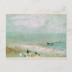 Cartão Postal Joseph Mallord William Turner Praia com números