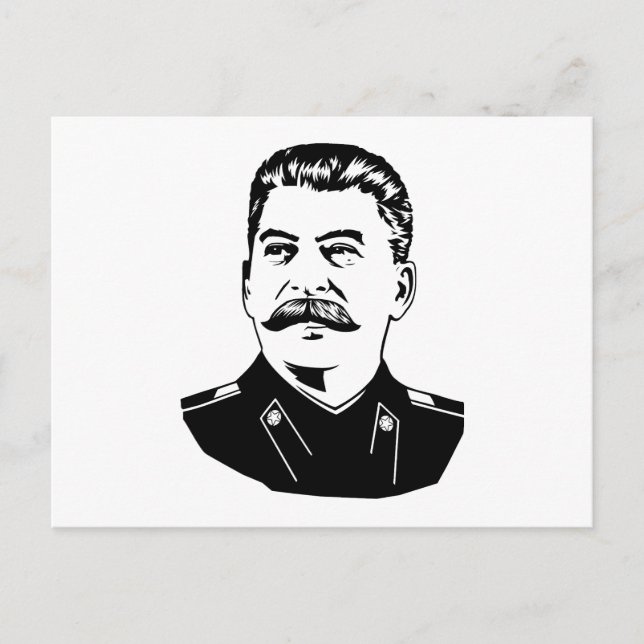 Cartão Postal Joseph Stalin Portrait (Frente)