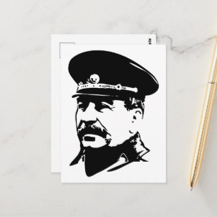 Cartão Postal Joseph Stalin, URSS, CCCP, União Soviética, Comuni