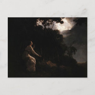 Cartão Postal Joseph Wright - A Dama no Comus de Milton