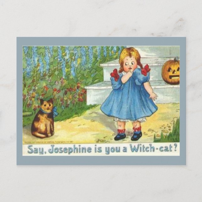 Cartão Postal Josephine, a bruxa Cat (Frente)