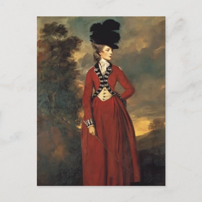 Cartão Postal Joshua Reynolds - Lady Worsley (Frente)