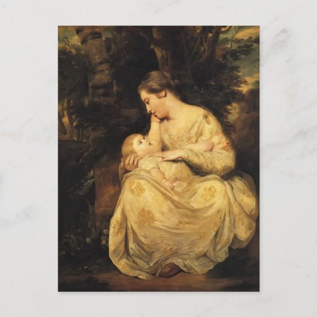 Cartão Postal Joshua Reynolds- Susanna Hoare e Child (Frente)