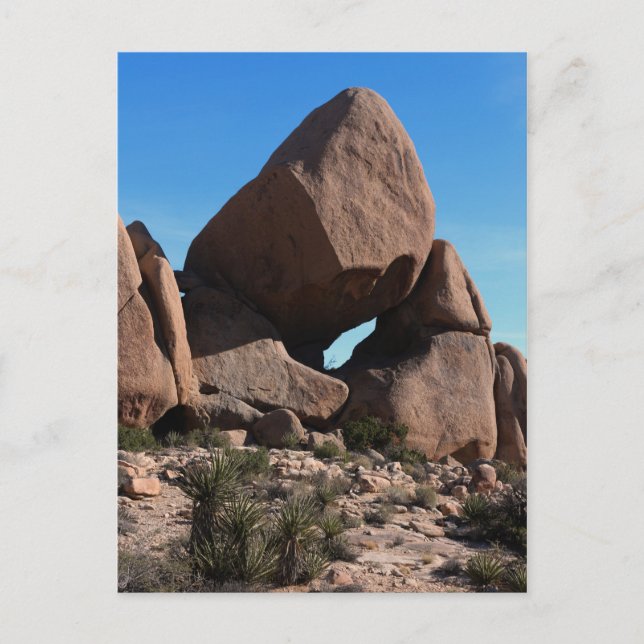 Cartão Postal Joshua Tree Rocks Boulders (Frente)