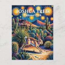 Joshua Tree Van Gogh Desert Wildlife Jackrabbit