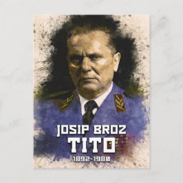 Cartão Postal Josip Broz Tito 1892 - 1980 Presidente do SFRJ