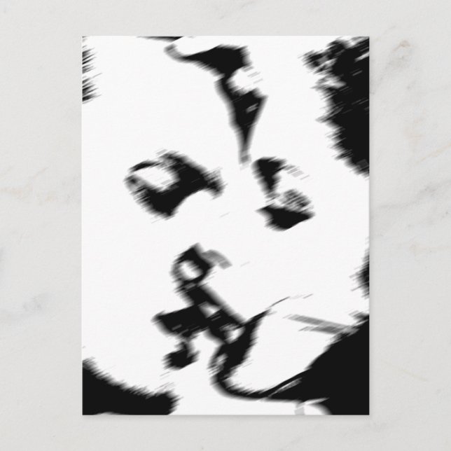 Cartão Postal jovem casal beija jovens beijando (Frente)