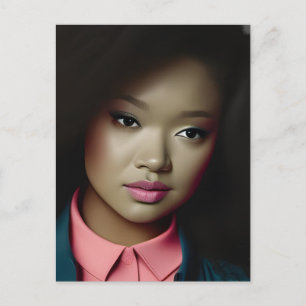 Cartão Postal Jovem Confiante