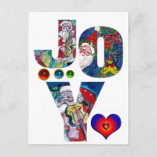 CARTÃO POSTAL JOVEM E AMOR FESTA XMAS DE PAPAIS NOEIS MUSICAIS