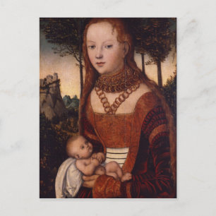 Cartão Postal Jovem mãe com filho