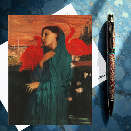 Cartão Postal Jovem Mulher com Ibis, Edgar Degas Postcard