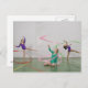 Cartão Postal Jovens dançando fitas (Frente/Verso)